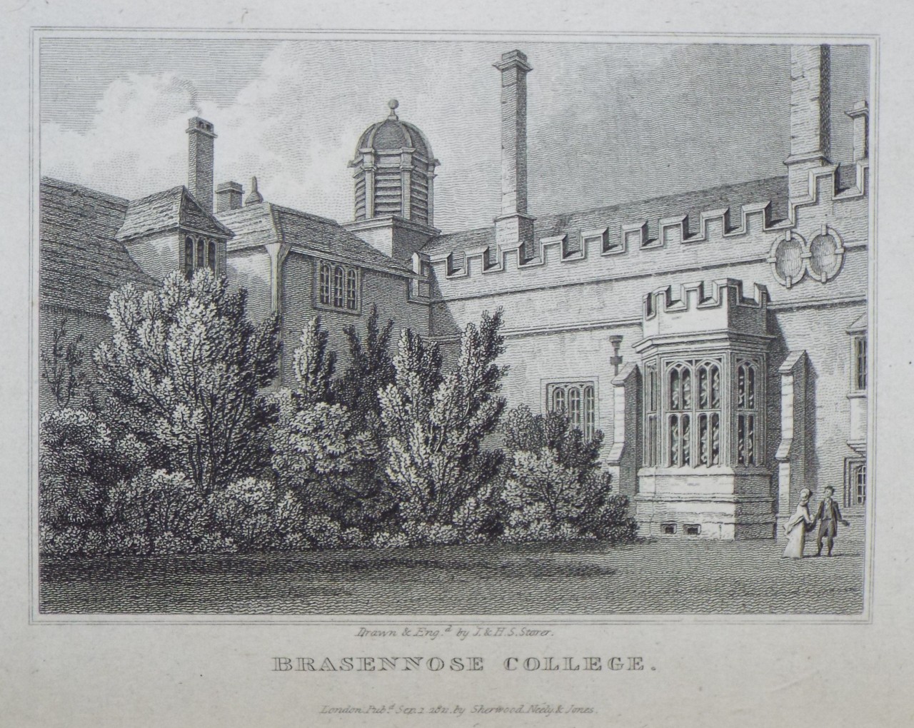 Print - Brazennose College. - Storer