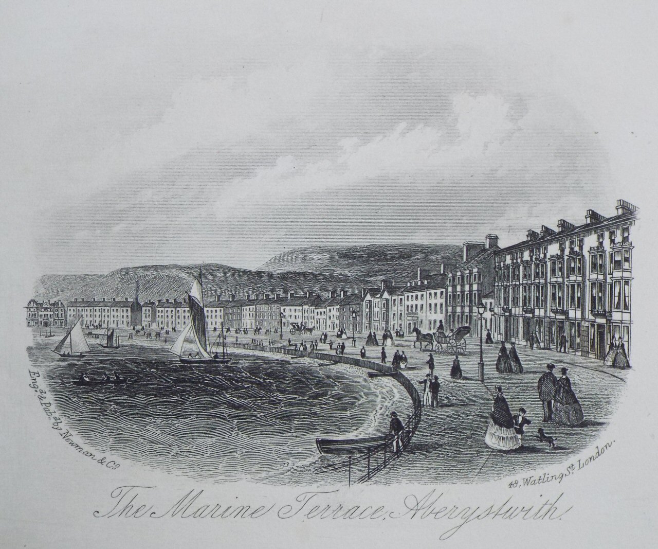 Steel Vignette - The Marine Terrace, Aberystwyth. - Newman