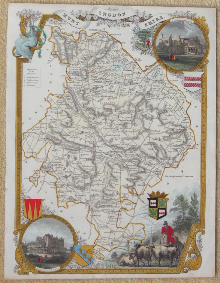 Map of Huntingdonshire - Moule