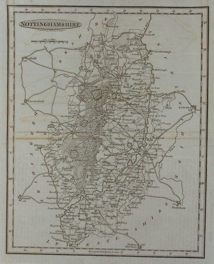 Map of Nottinghamshire - Baker