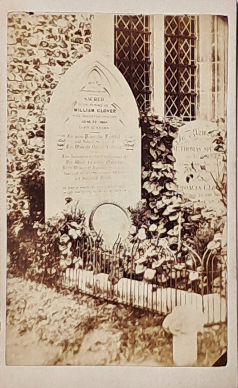 Photograph - Grave of William Clover in an unidentified churchyard
