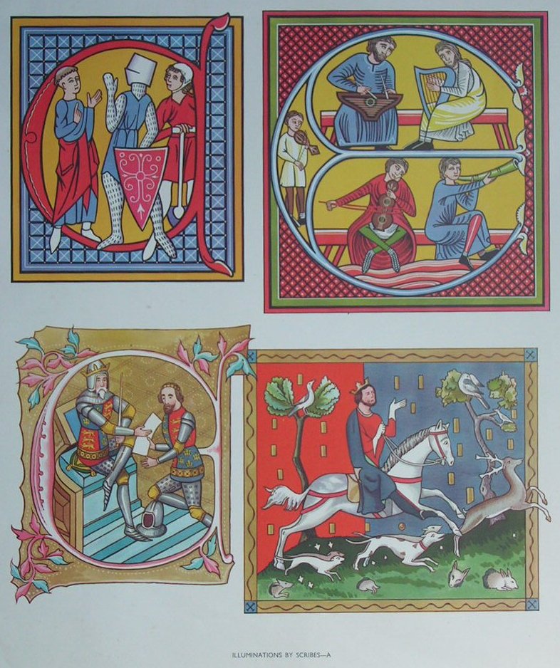 Lithograph - 25 Illuminations by Scribes - A