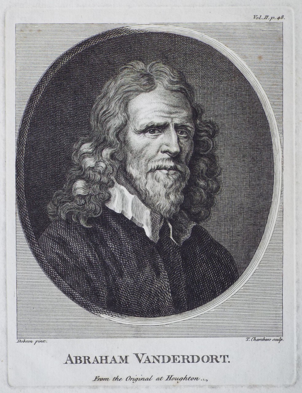 Print - Abraham Vanderdort. From the Original at Houghton. - Chambars