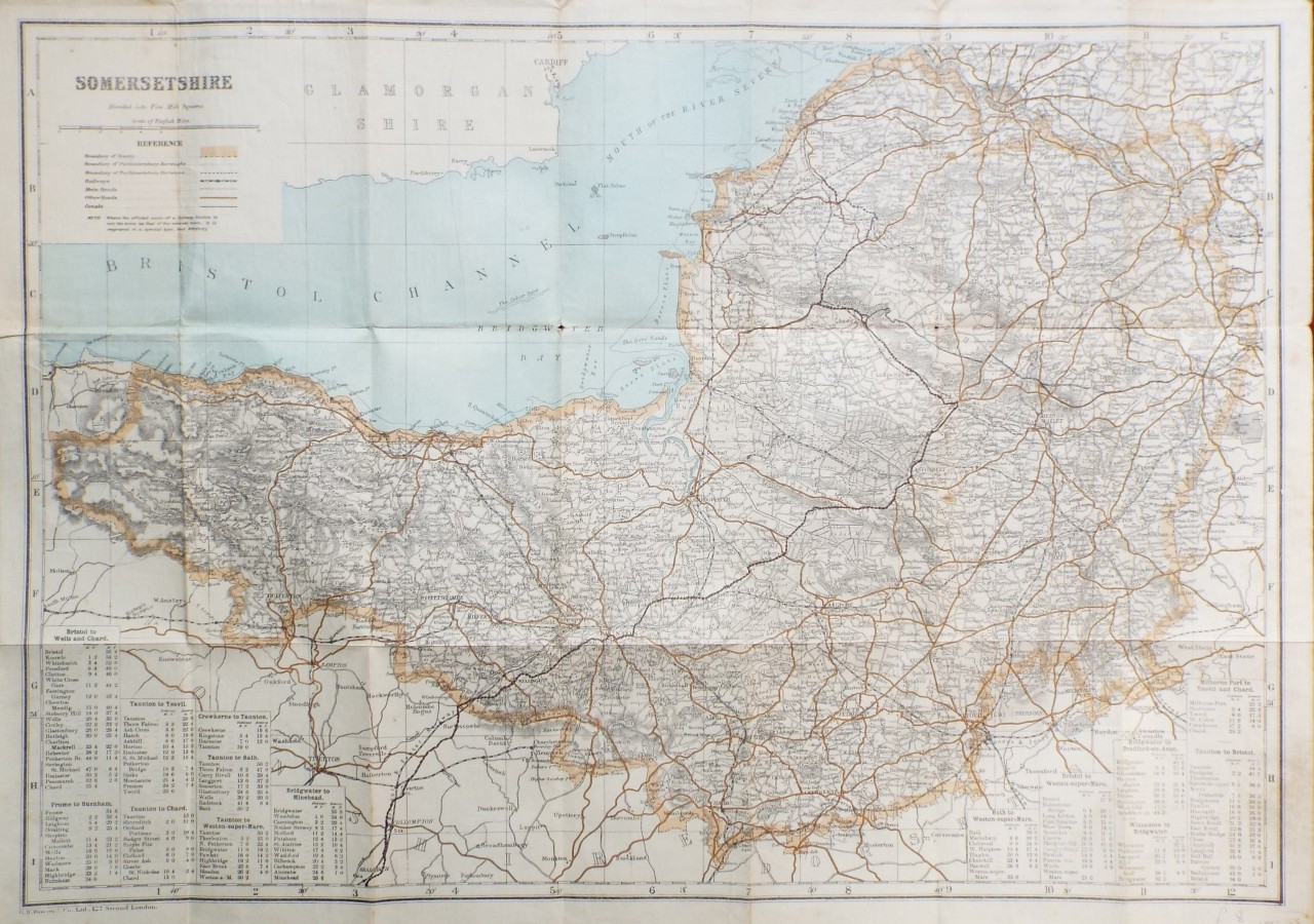 Map of Somerset