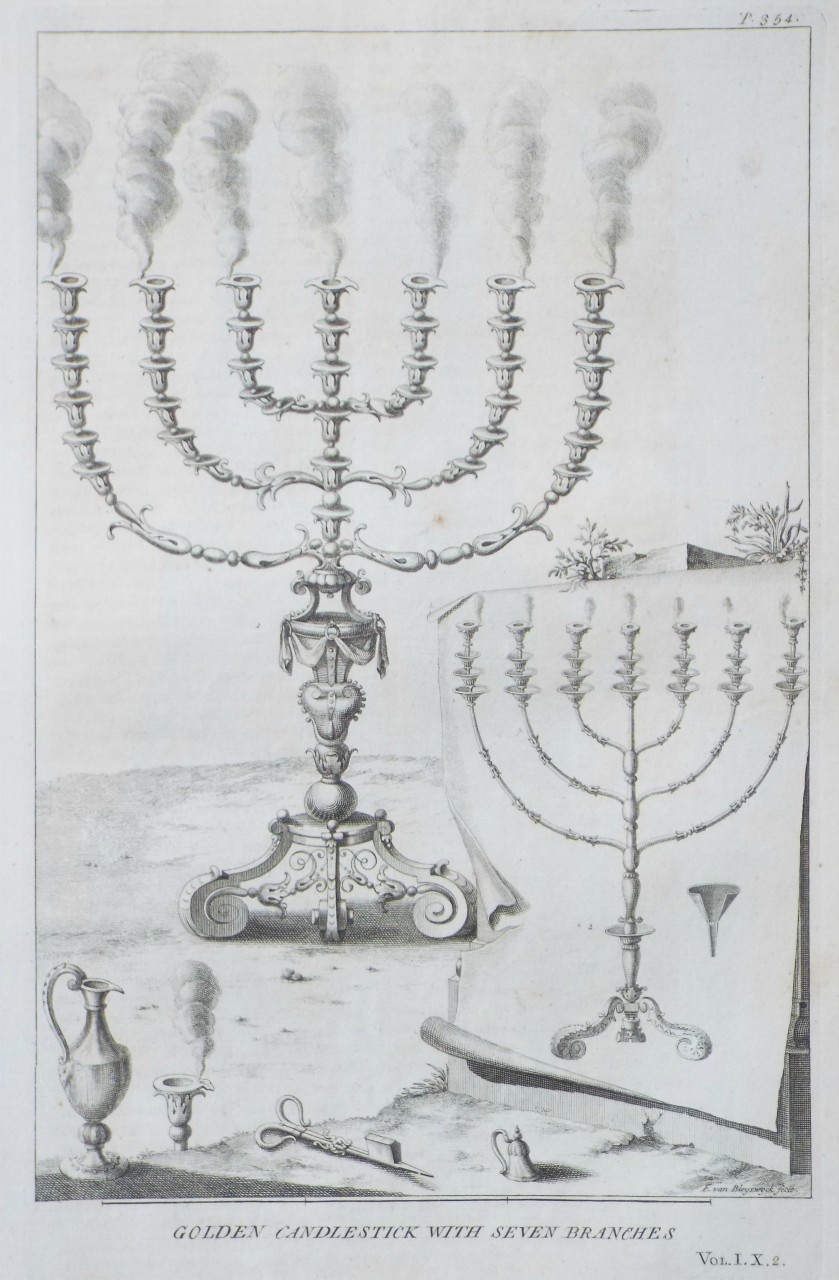 Print - Golden Candlestick with Seven Branches - Van