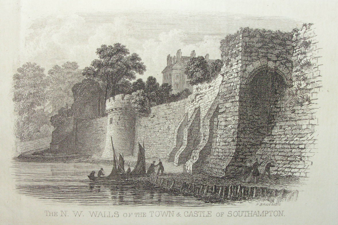 Steel Vignette - The N.W. Walls of the Town & Castle ofSouthampton
