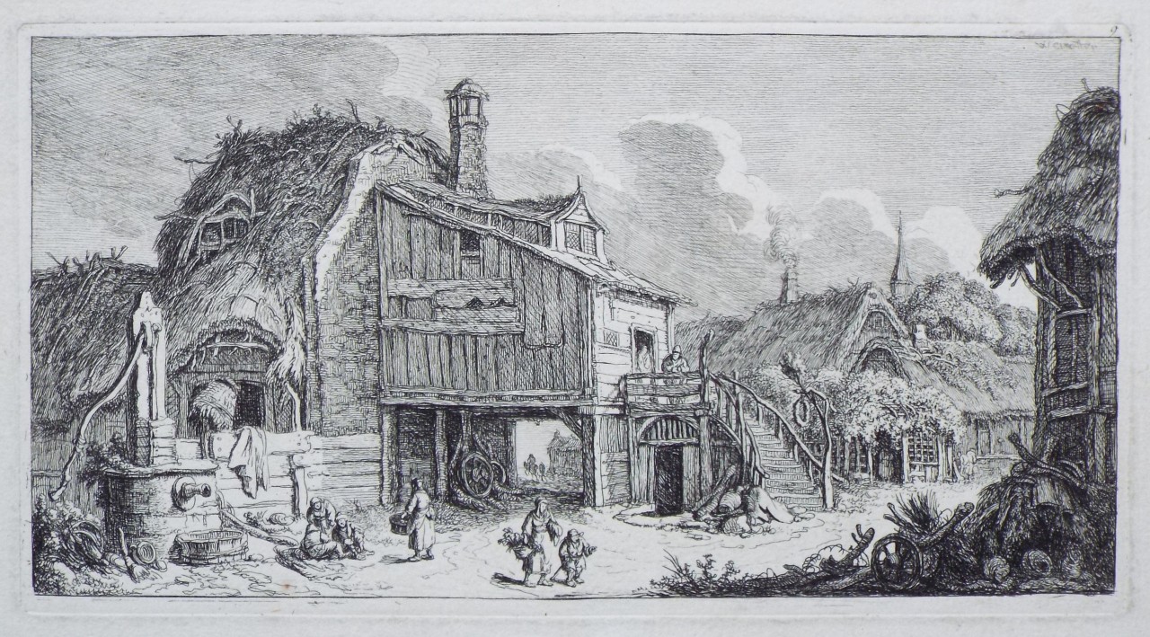 Etching - (Rustic cottages) - Weirotter