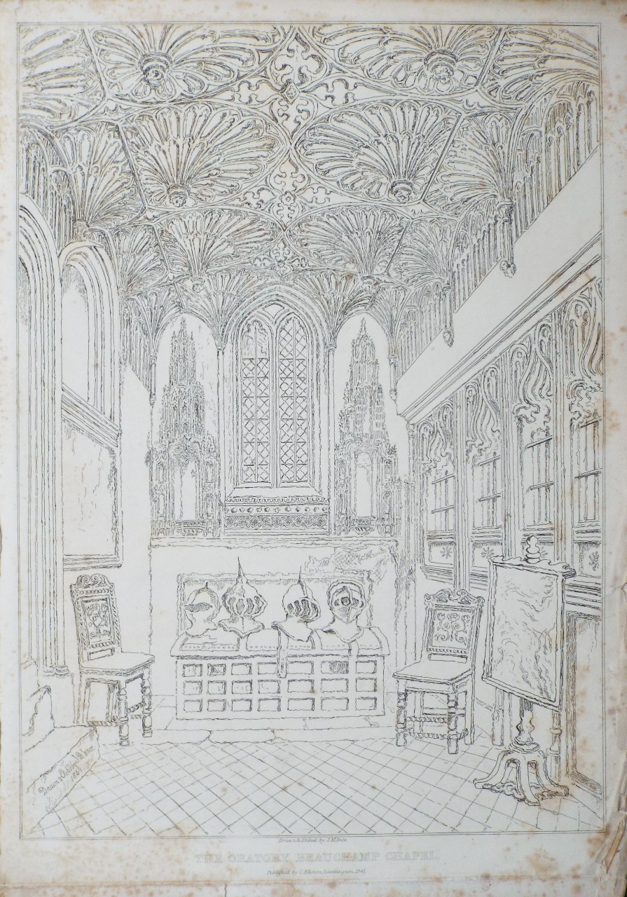 Etching - The Oratory Beauchamp Chapel - Ince