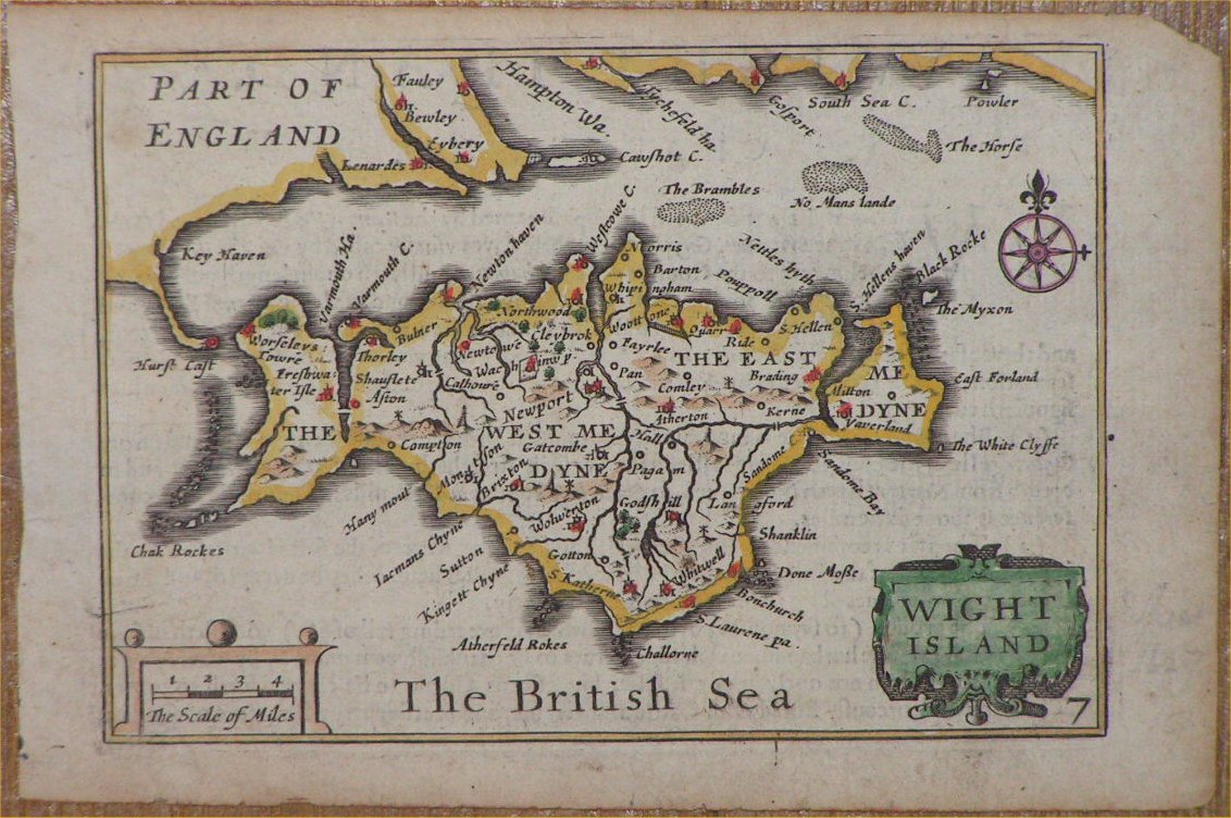 Map of Isle of Wight - Keere