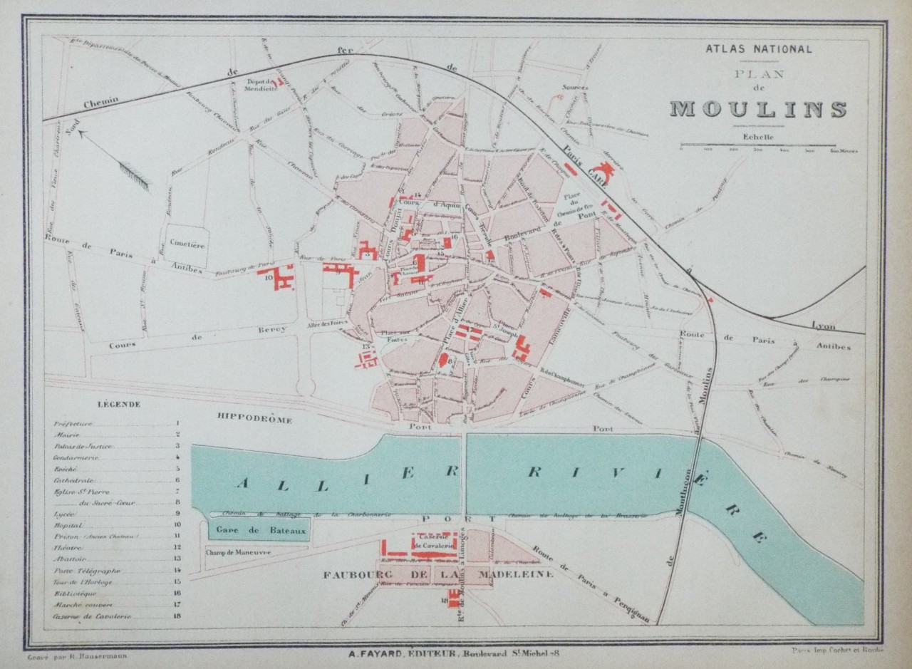 Map of Moulins - Moulins