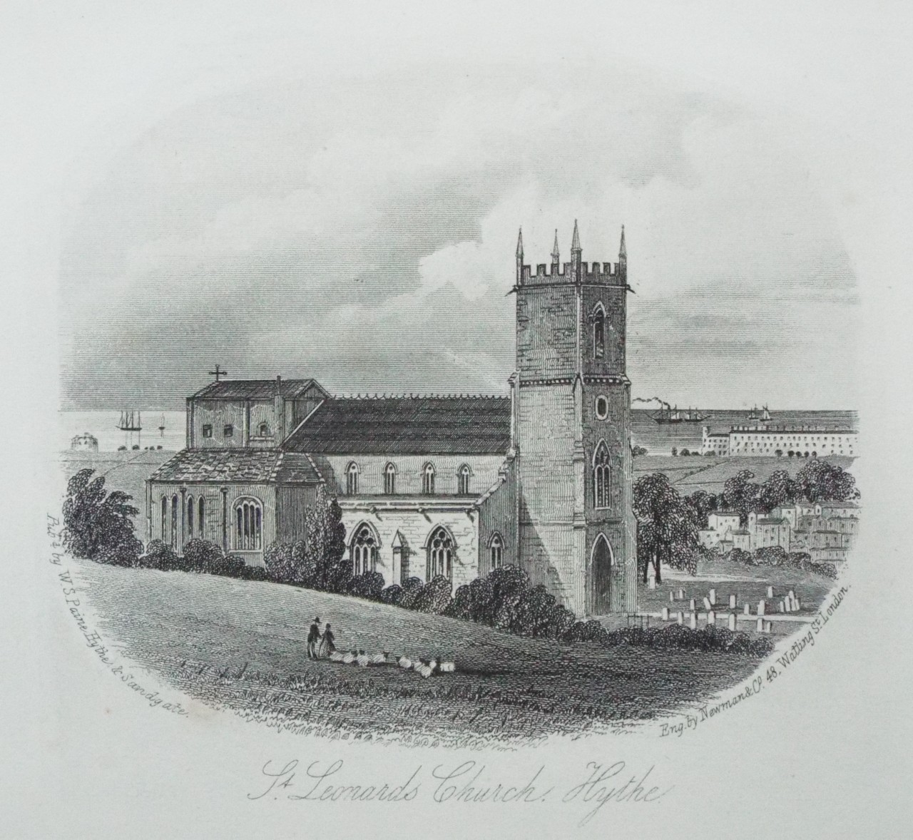 Steel Vignette - St. Leonards Church, Hythe. - Newman