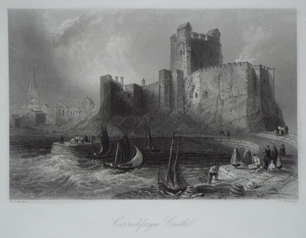 Print - Carrickfergus Castle. - Armytage