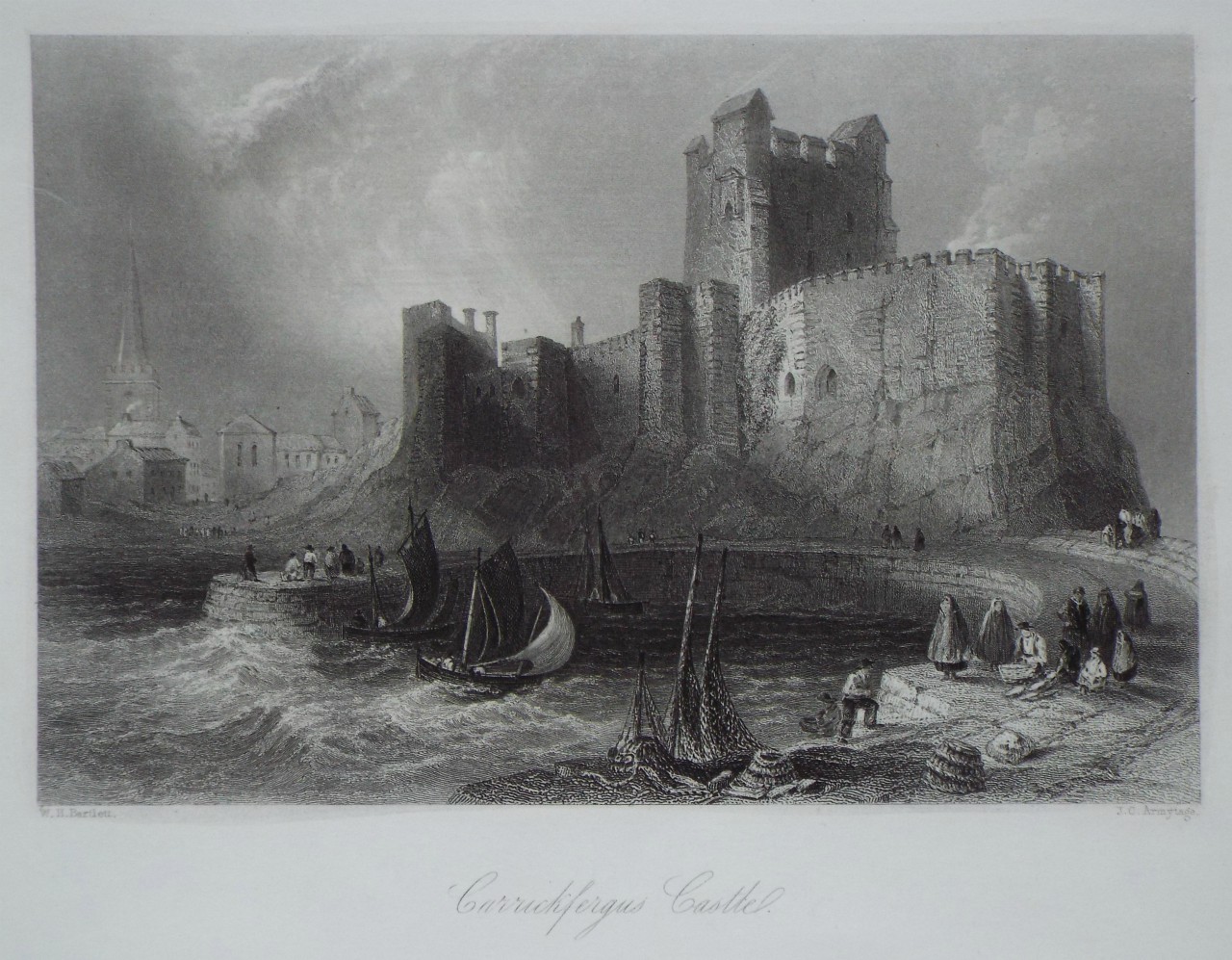 Print - Carrickfergus Castle. - Armytage