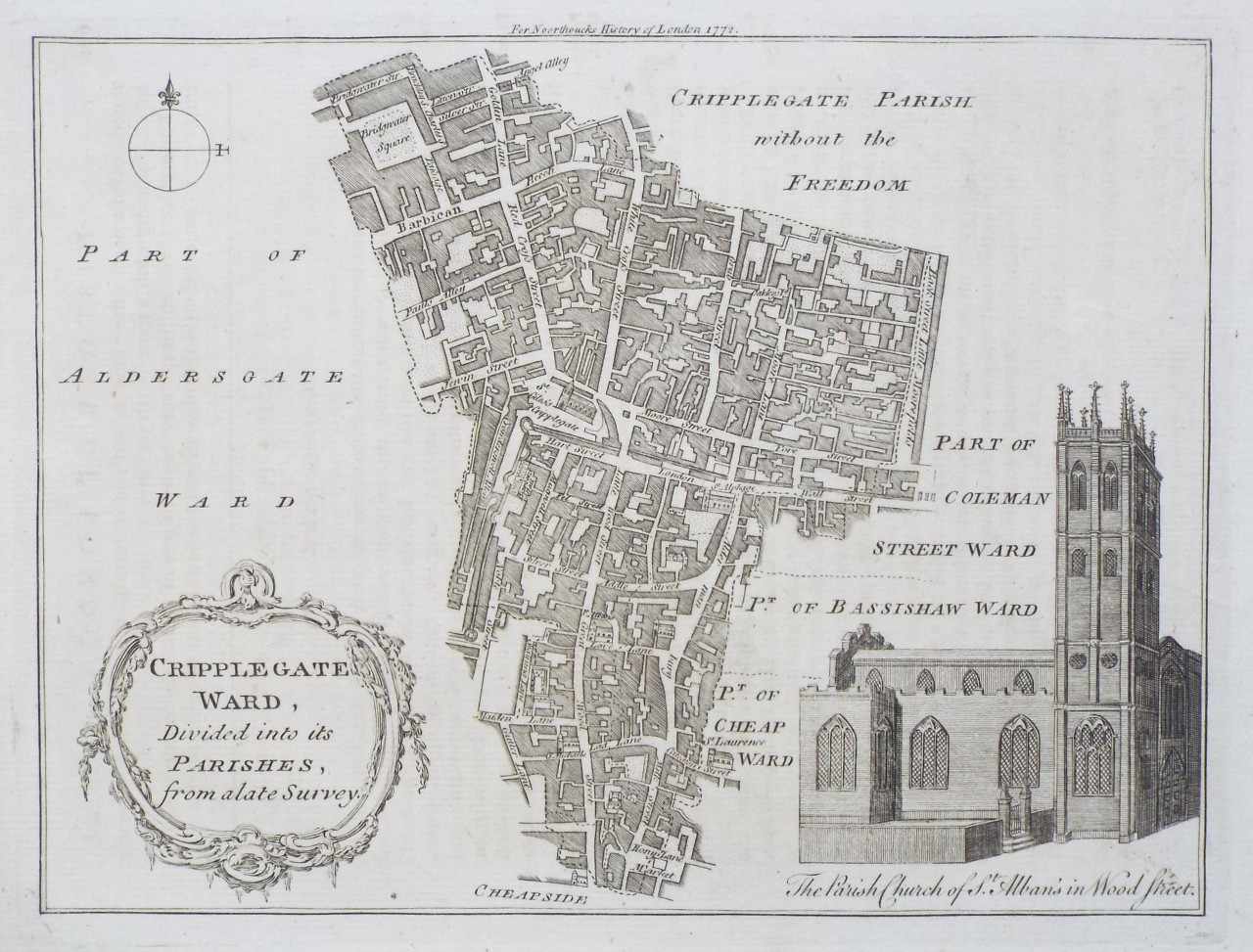 Map of City of London - London