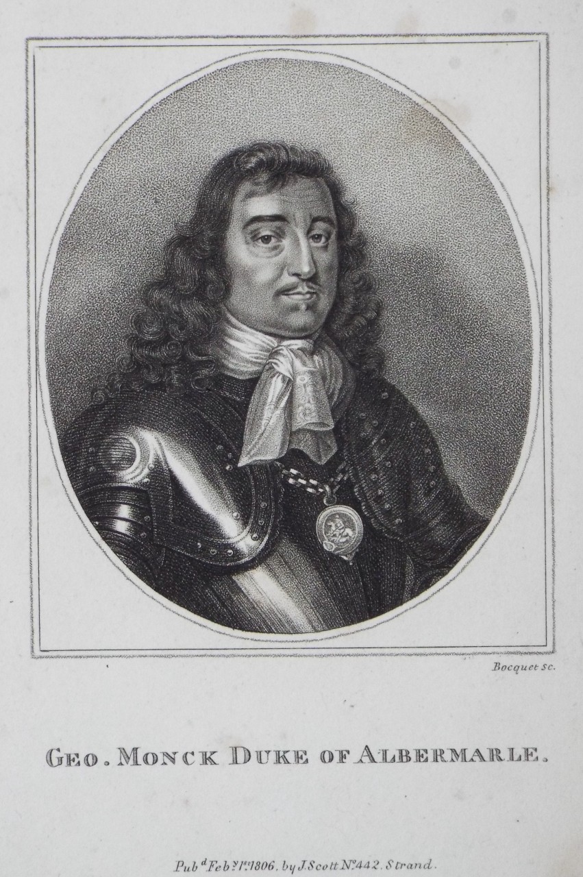 Print - Geo. Monck Duke of Albermarle. - 