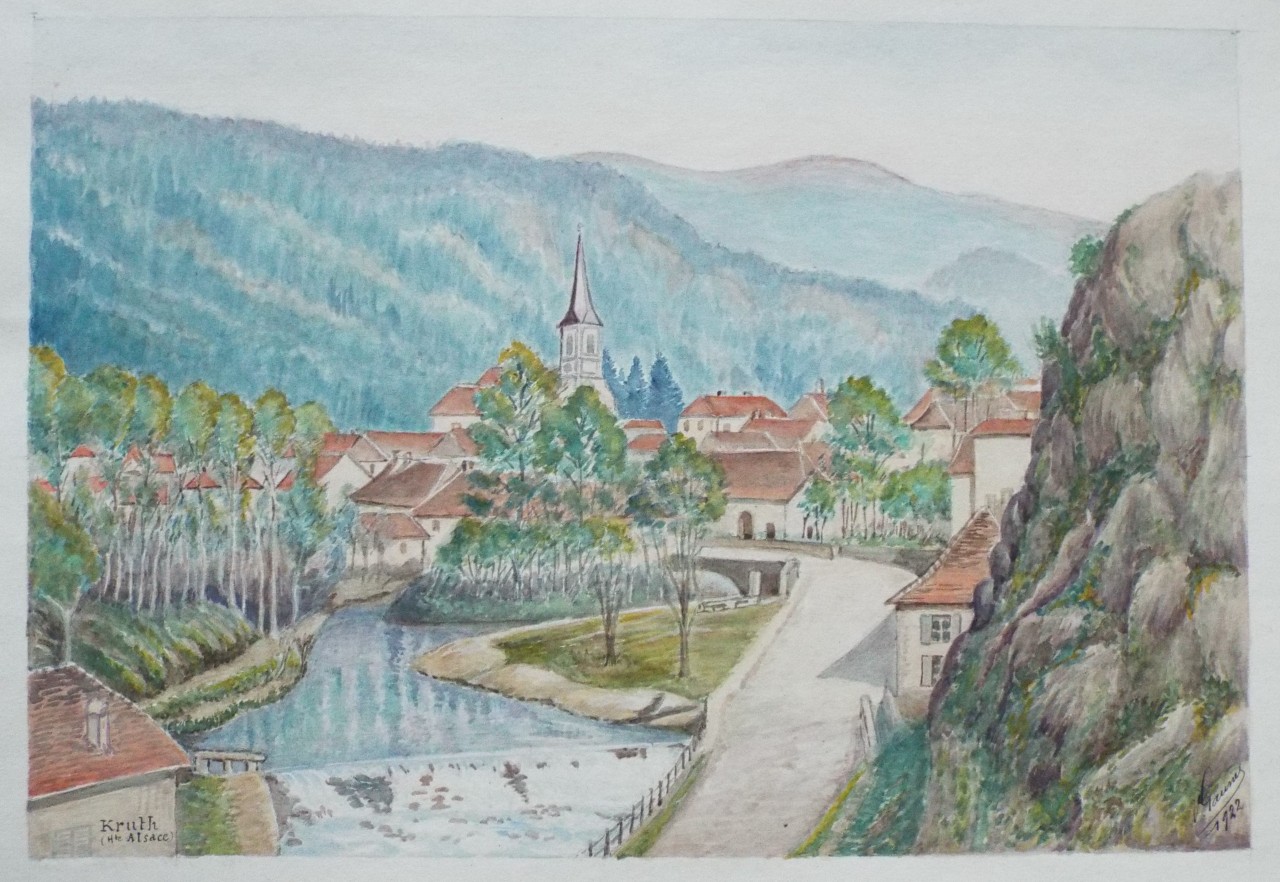 Watercolour - Kruth (Hte. Alsace)