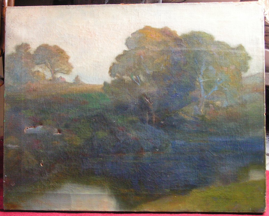 Oil Painting - (river scene)