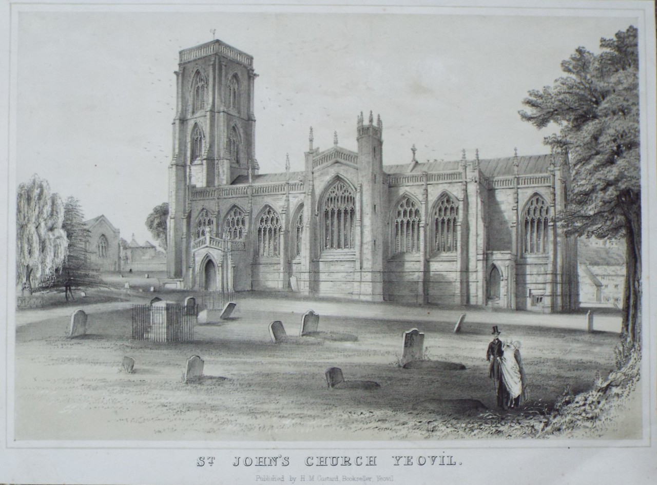 Lithograph - St. John's Church Yeovil