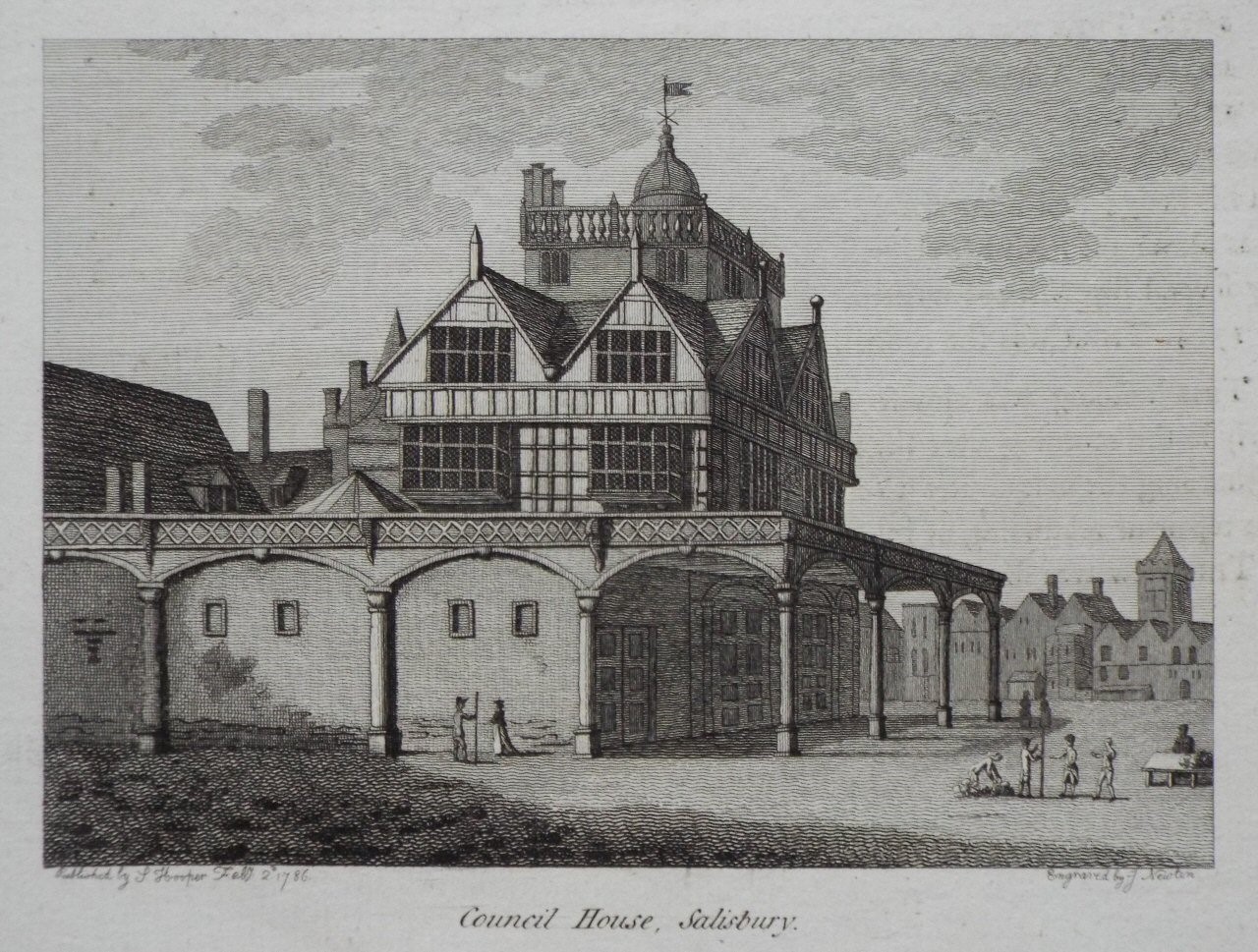 Print - Council House, Salisbury. - Newton