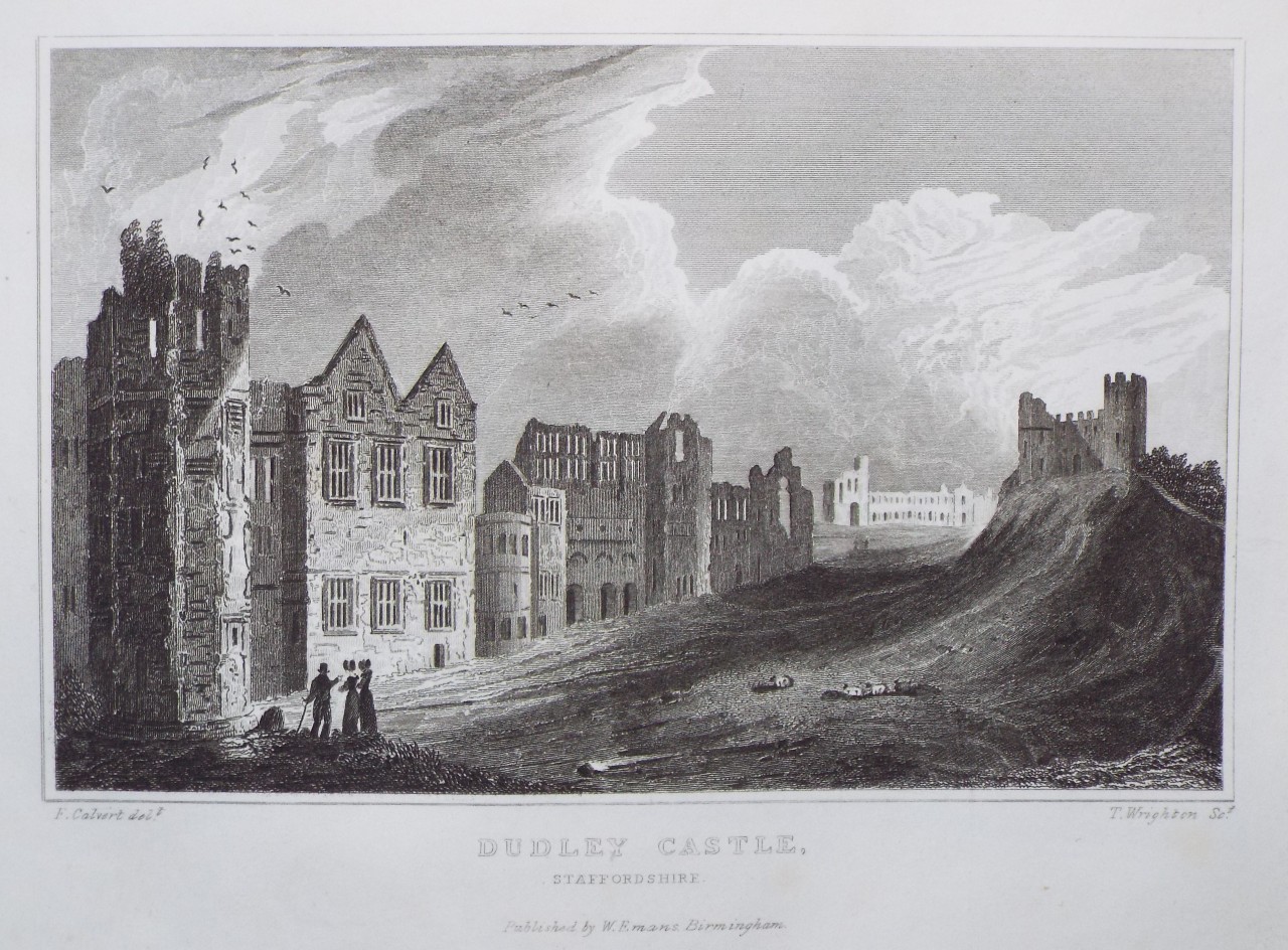 Print - Dudley Castle, Staffordshire. - Wrighton