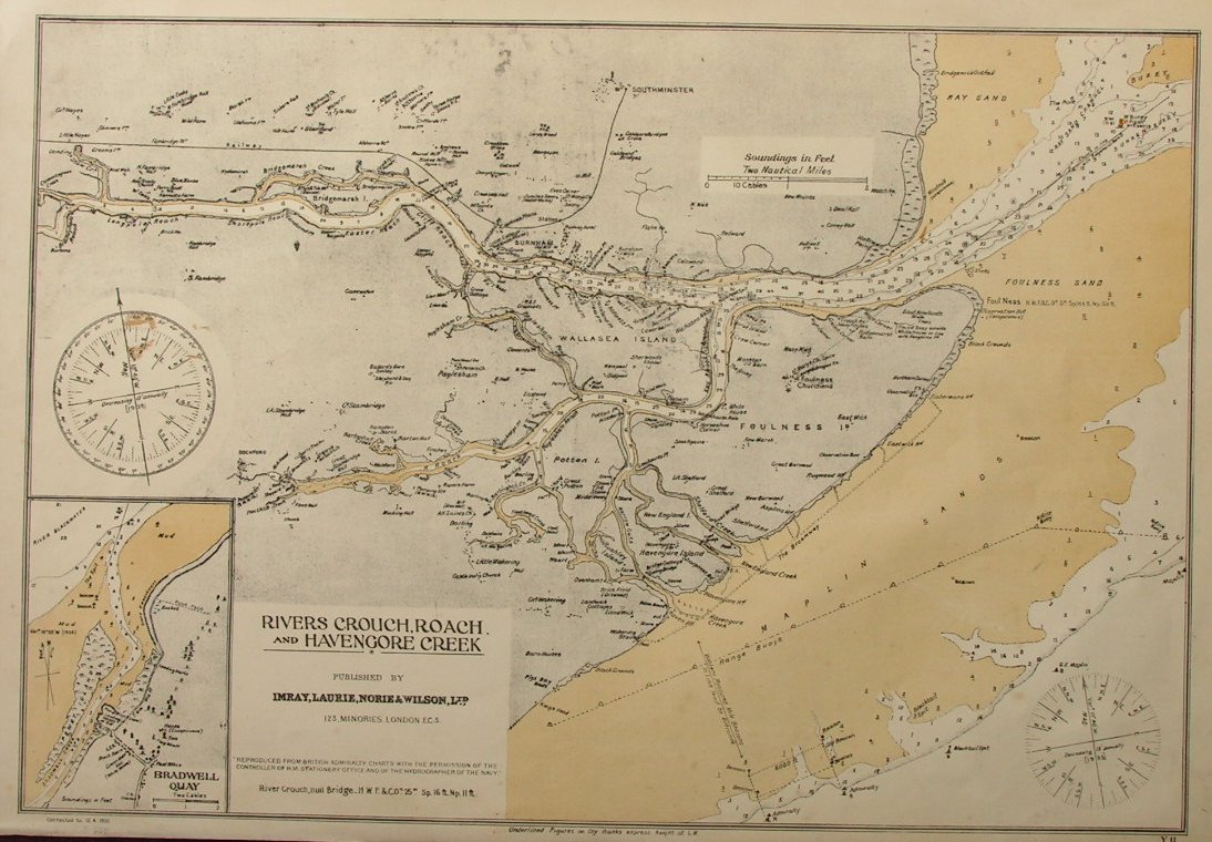 Map of River Crouch etc