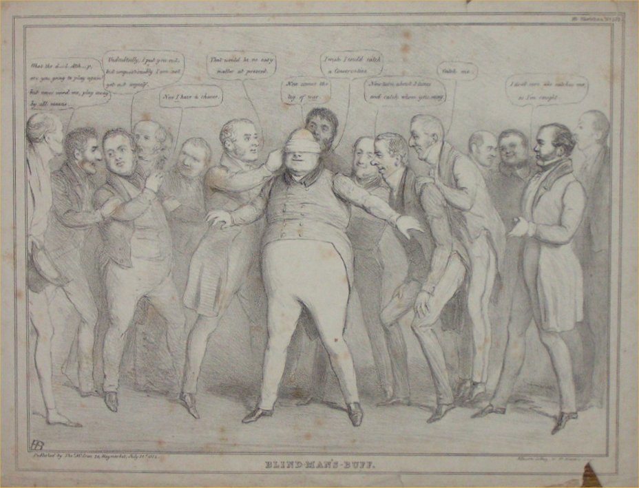 Lithograph - 332: Blind Man's Buff  - Ducote