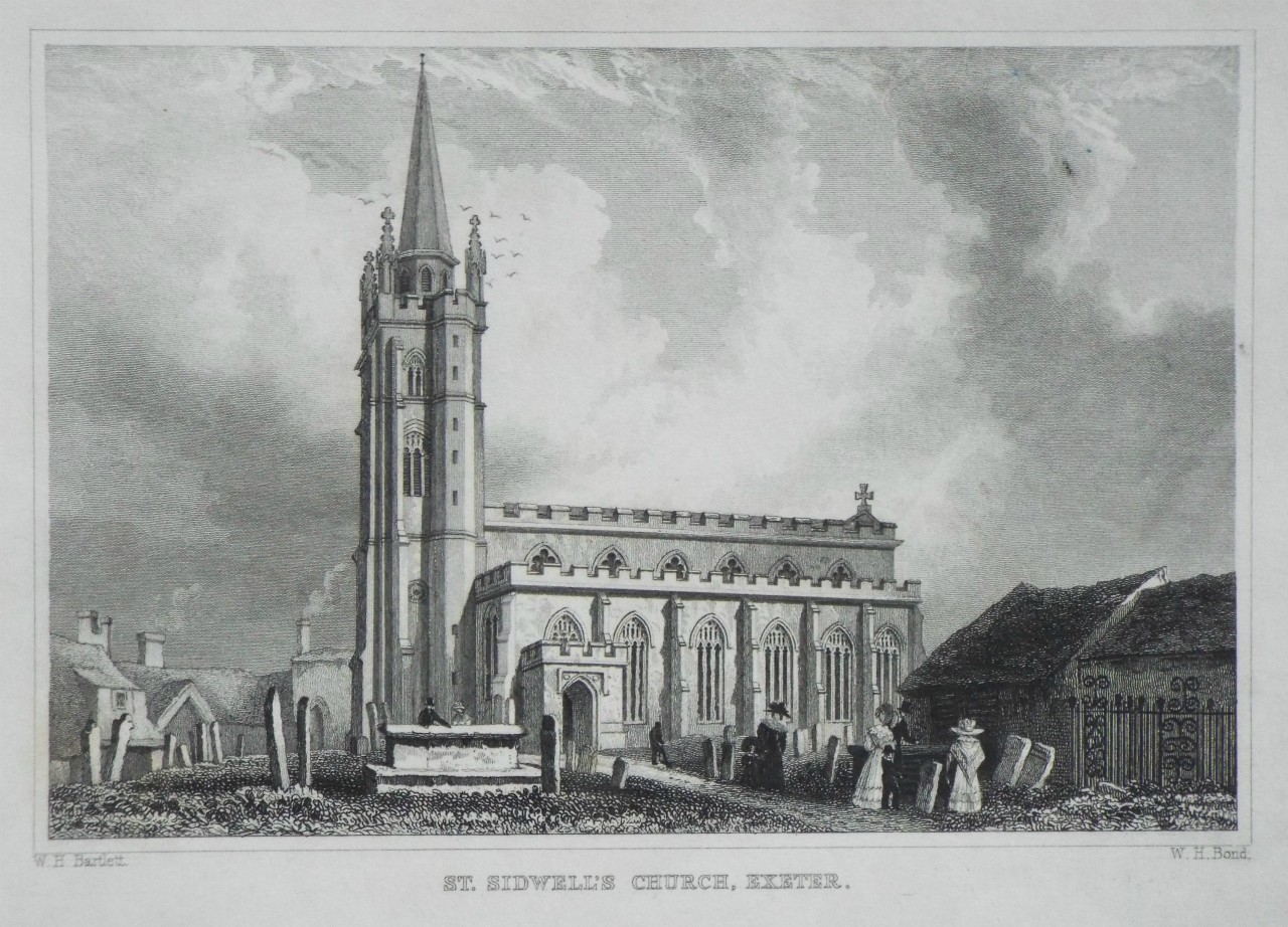 Print - St. Sidwell's Church, Exeter. - Bond