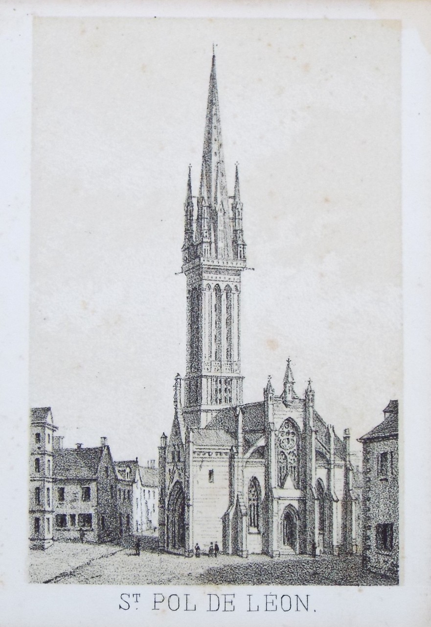 Lithograph - St. Pol de Leon.