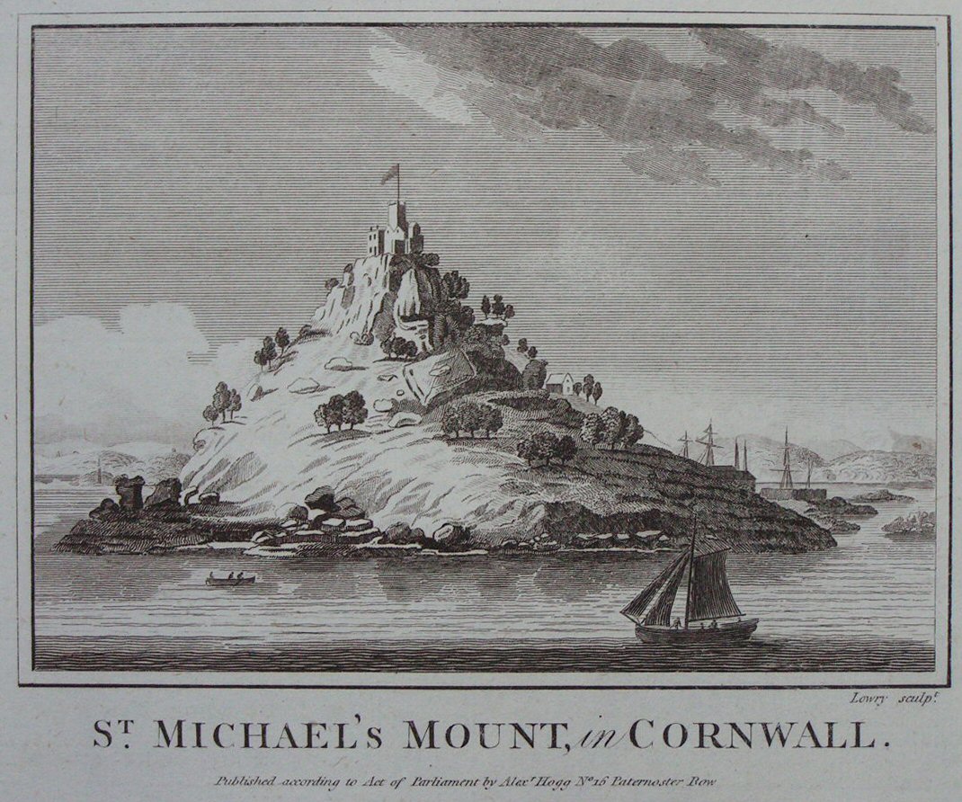 Print - St.Michael's Mount, in Cornwall. - 