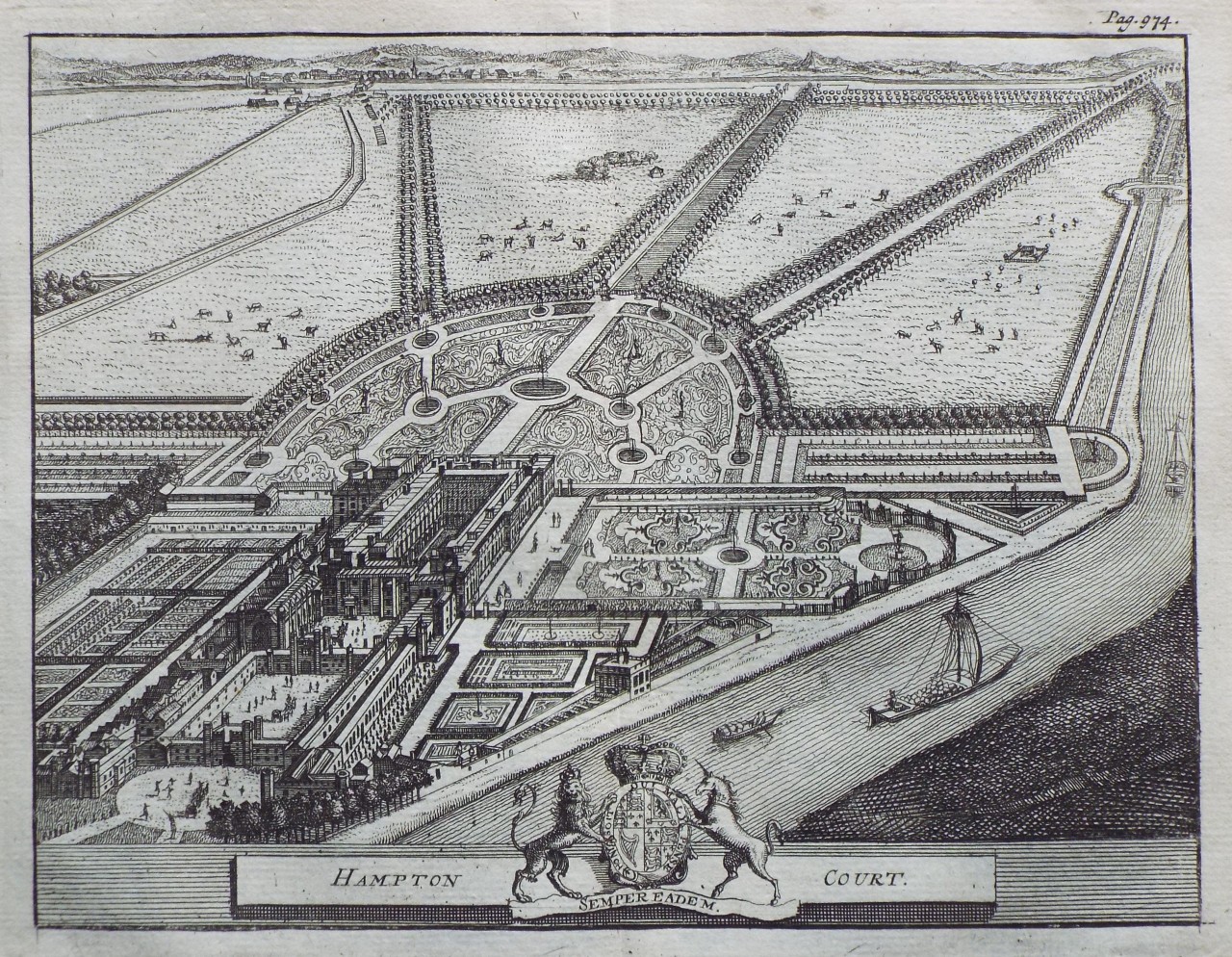 Print - Hampton Court.