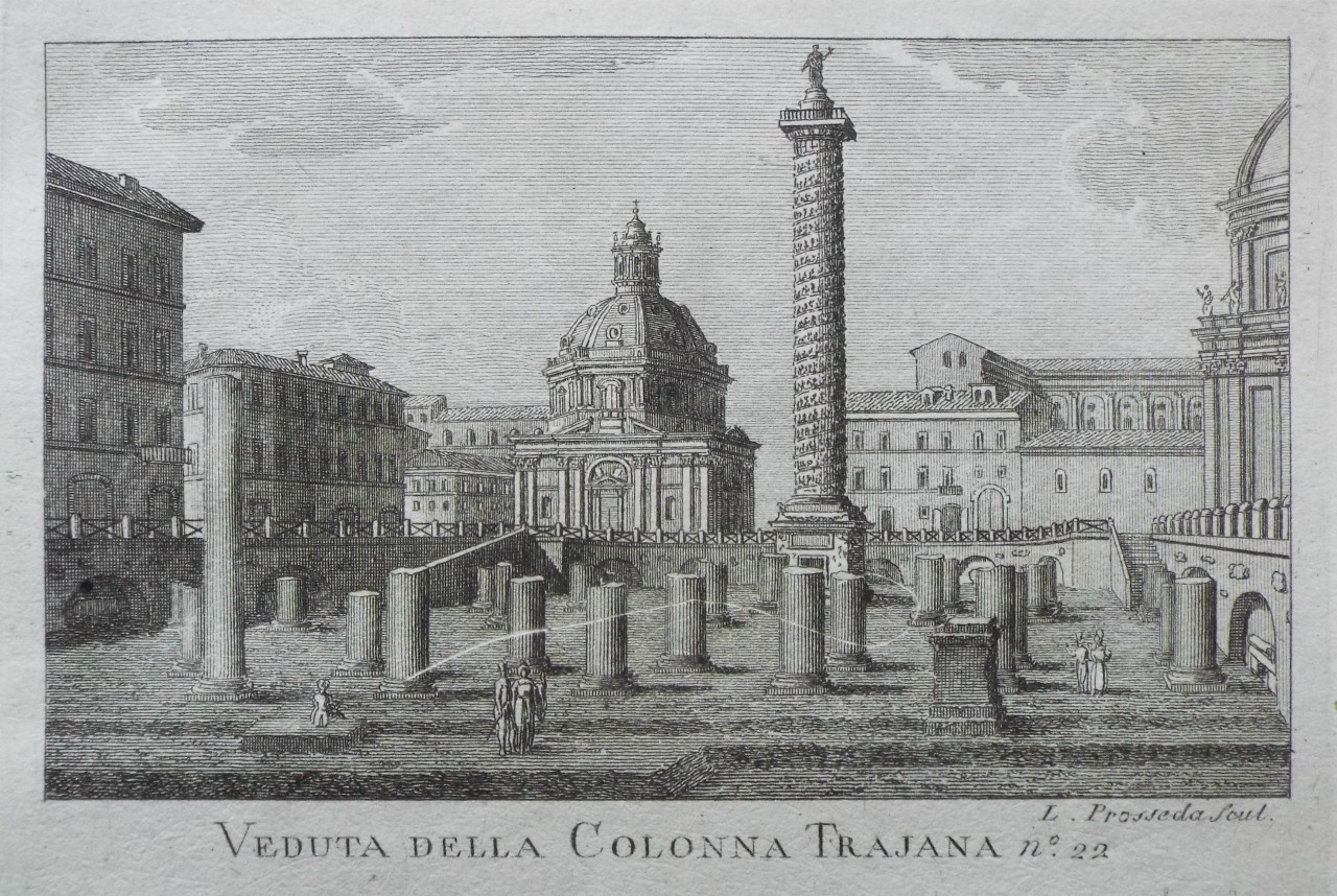 Print - Veduta della Colonna Trajana - Presseda