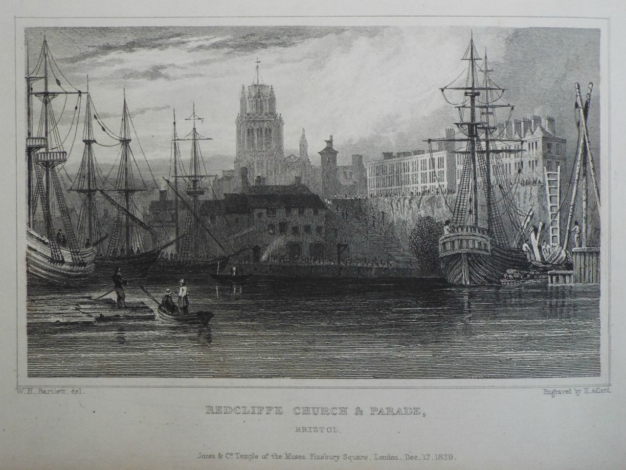 Print - Redcliffe Church & Parade, Bristol. - Adlard