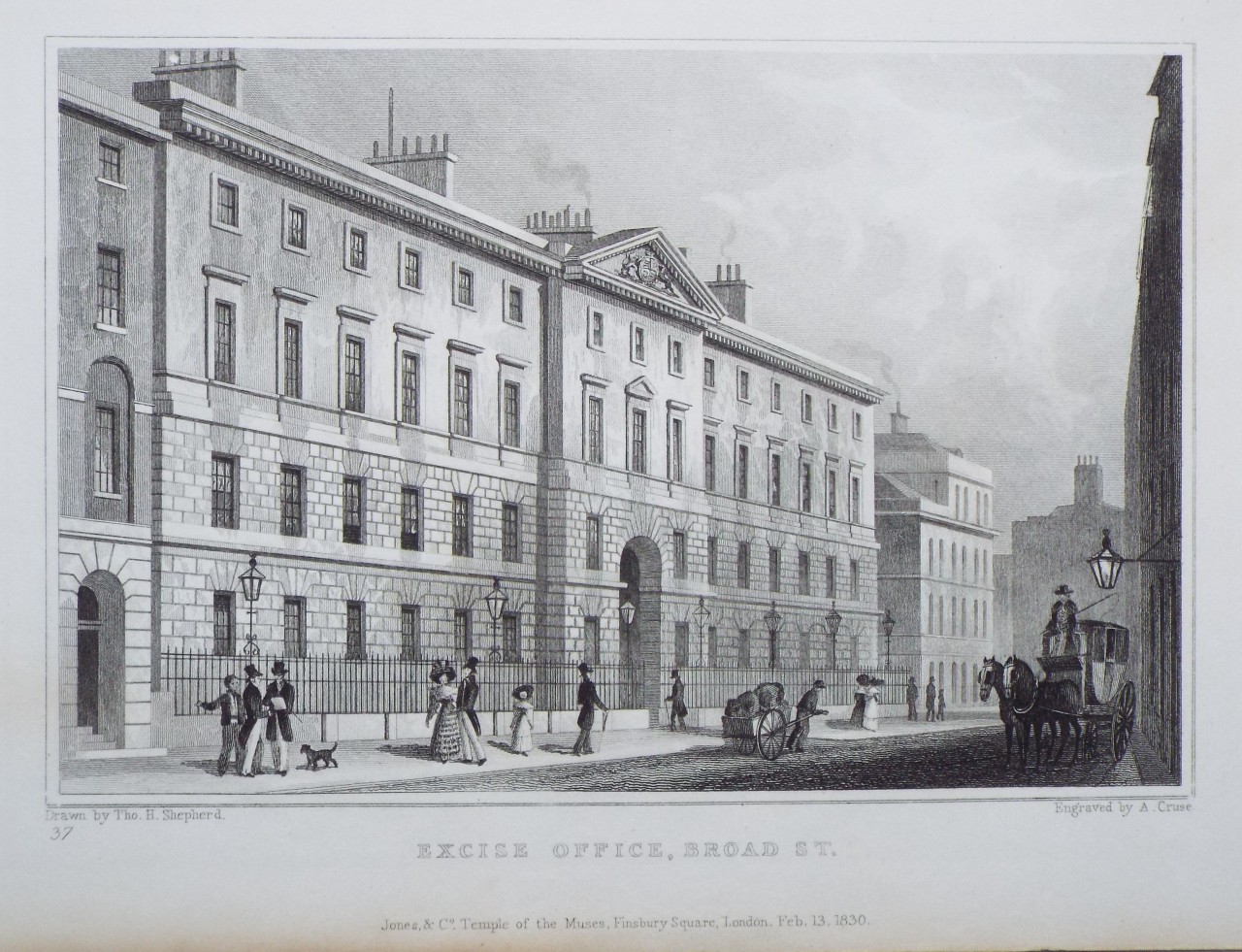 Print - Excise Office, Broad St. - Cruse