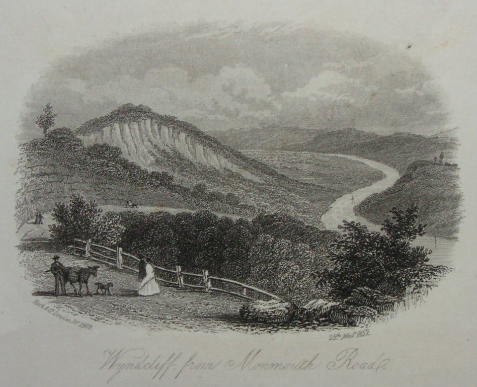Steel Vignette - Wyndcliff, from Monmouth Road. - Rock