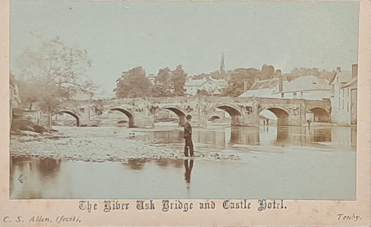 Photograph - The River Usk Bridge and Castle Hotel