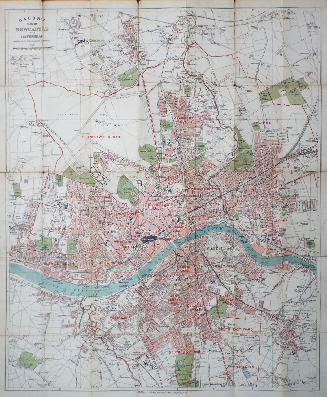 Map of Newcastle upon Tyne - Newcastle upon Tyne