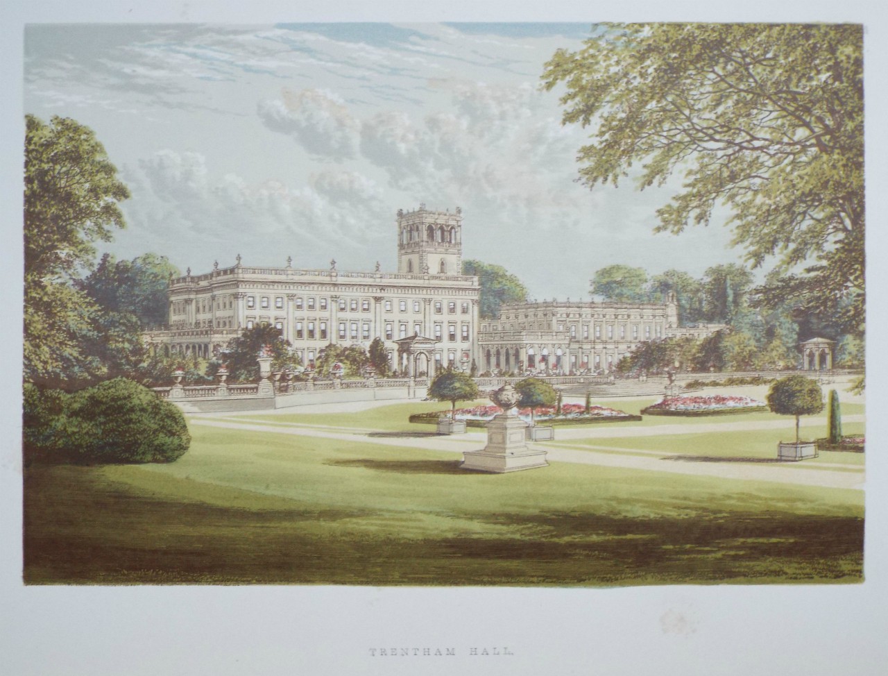 Chromo-lithograph - Trentham Hall.