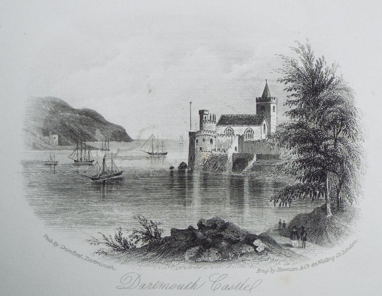 Steel Vignette - Dartmouth Castle - Newman