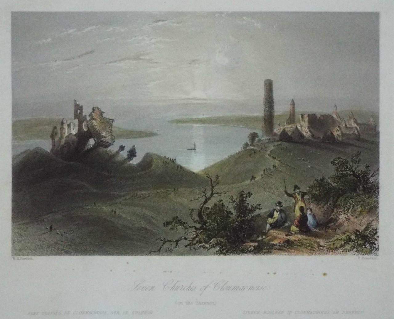 Print - Seven Churches of Clonmacnoise. (on the Shannon.) - Brandard