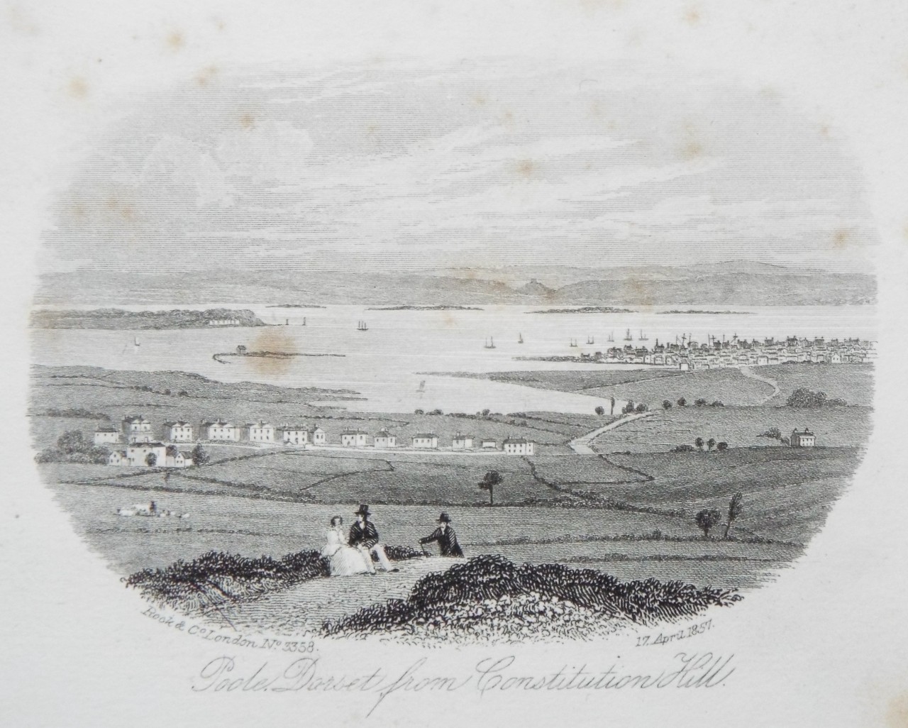 Steel Vignette - Poole, Dorset, from Constitution Hill. - Rock