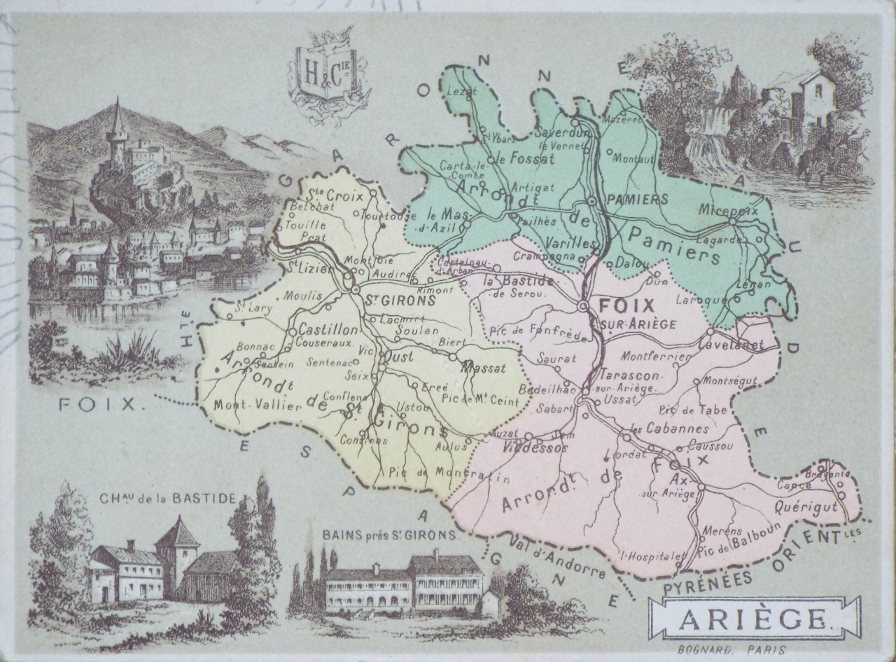 Map of Ariege