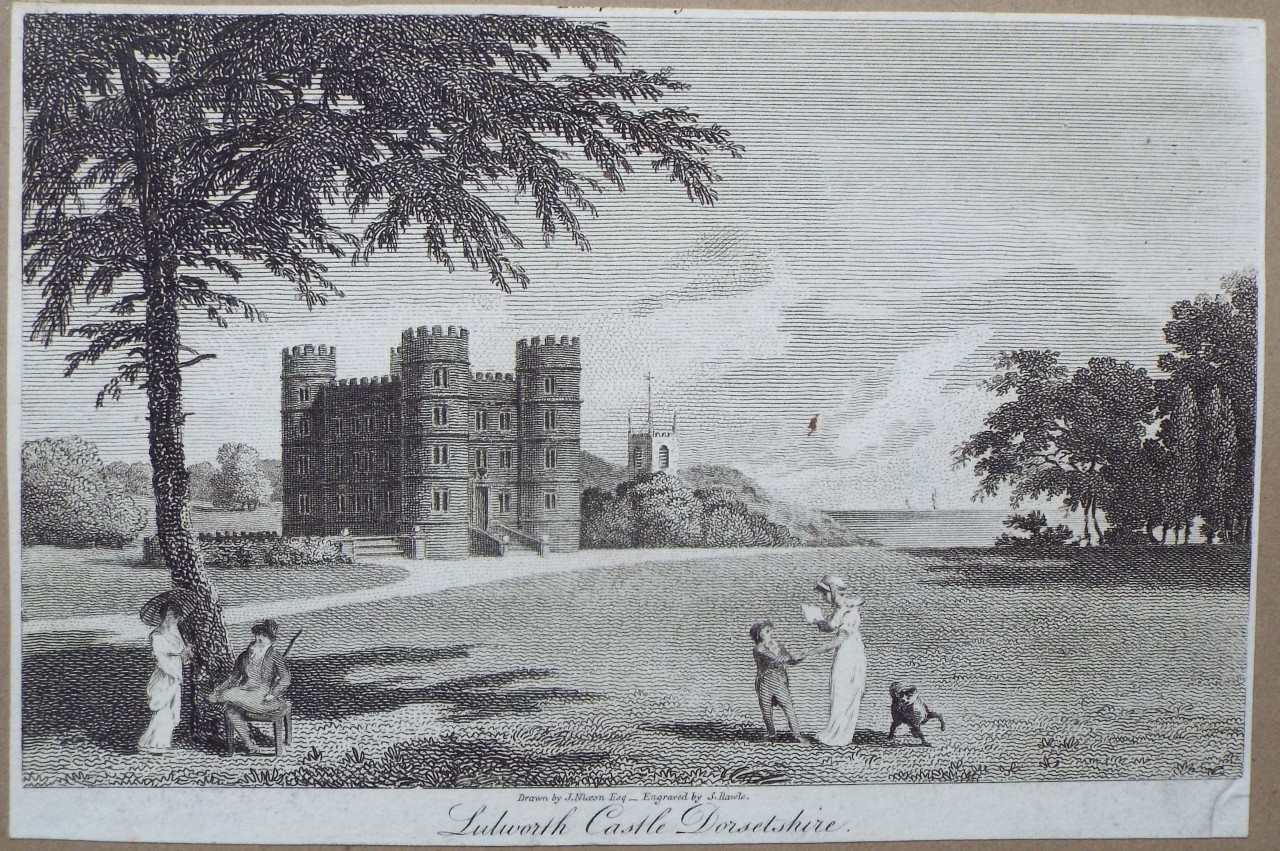 Print - Lulwort Castle Dorsetshire. - Rawle