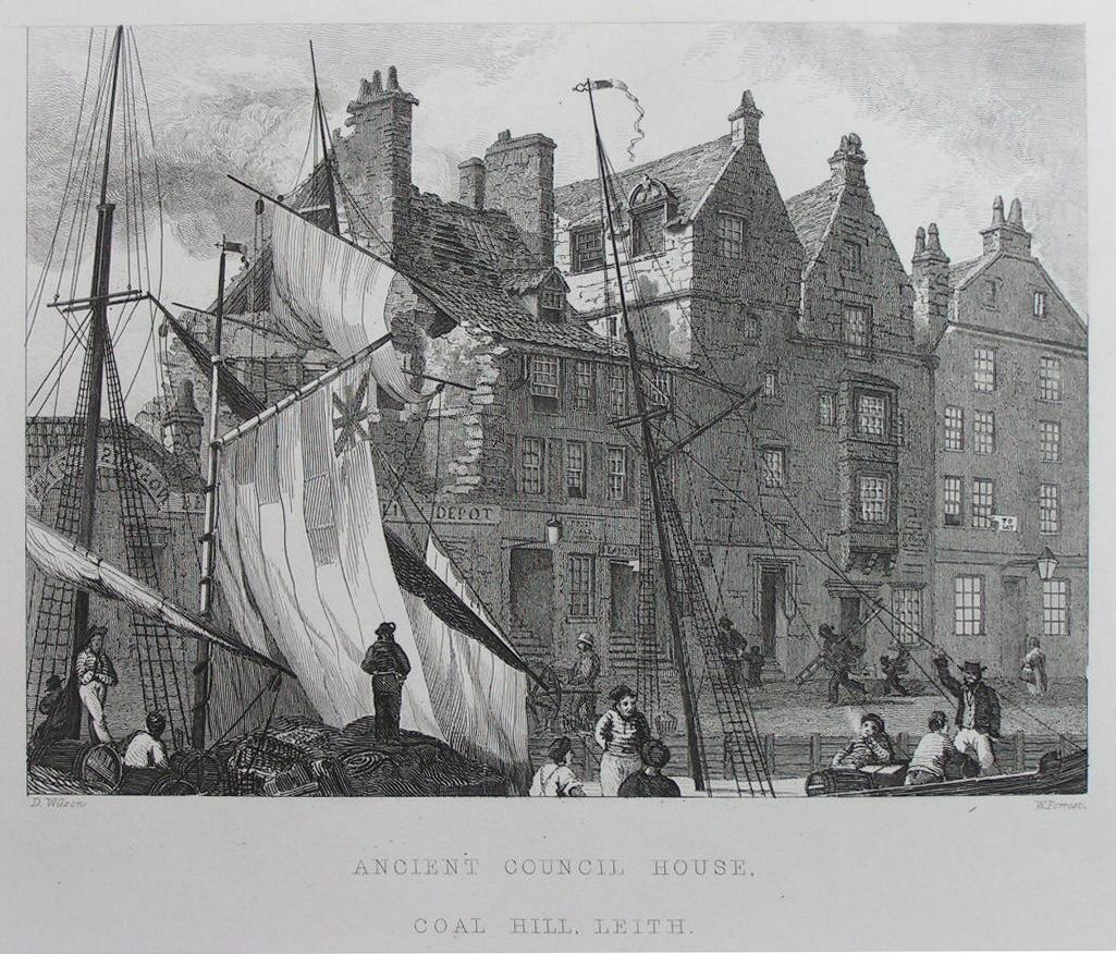 Print - Ancient Council House, Coal Hill, Leith - Stewart