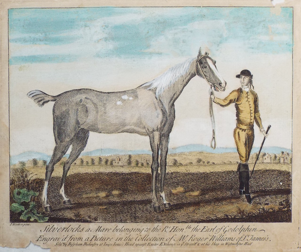 Print -  Silverlocks a Mare belonging to the Rt Hon.ble the Earl of Godolphin. Engrav'd from a picture in the collection of Mr Roger Williams of St James's.
