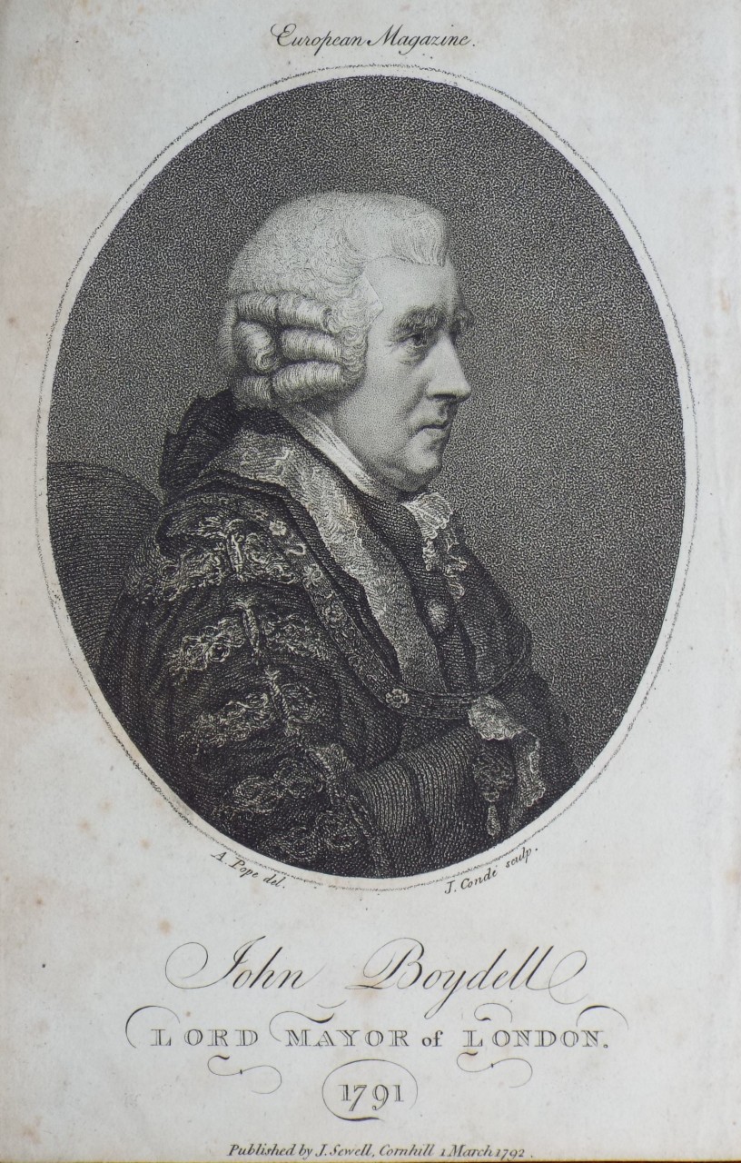 Print - John Boydell Lord Mayor of London. 1791 - Conde