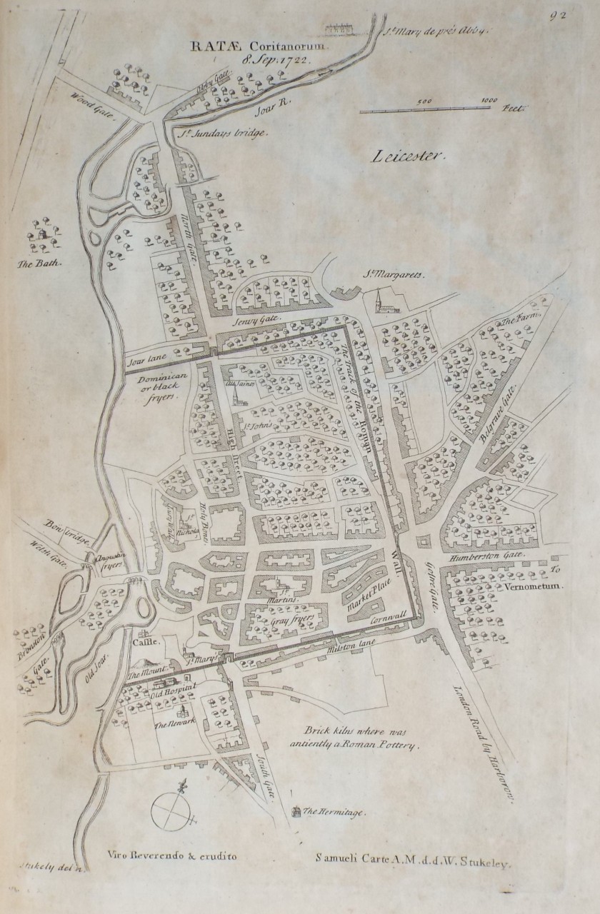 Map of Leicester - Leicester