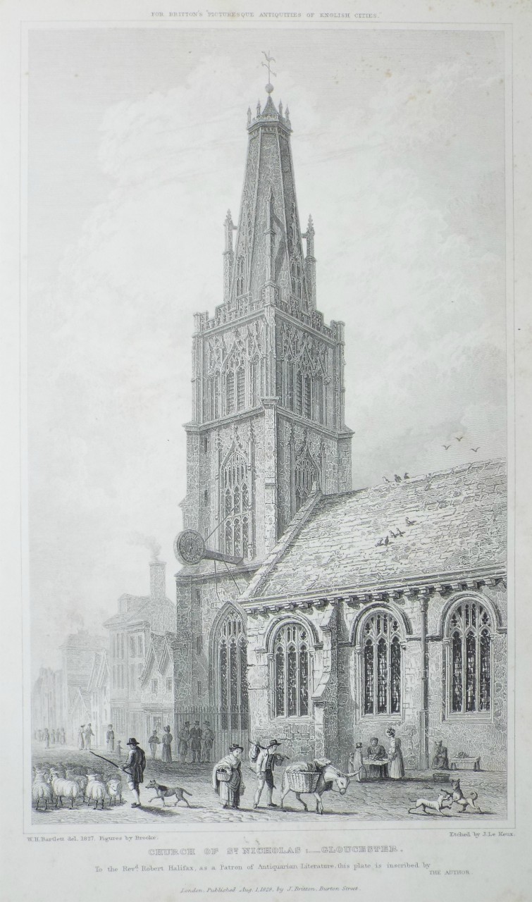 Print - Church of St. Nicholas: Gloucester. - Le