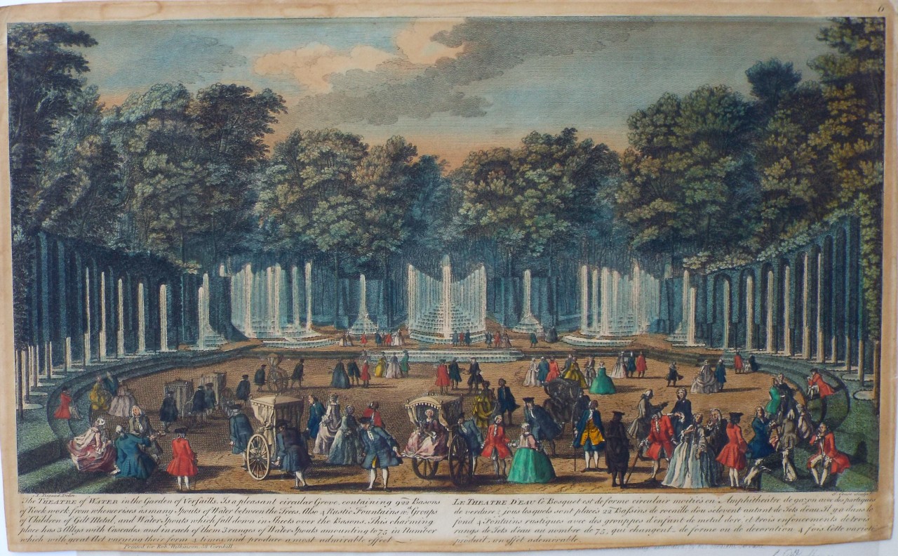 Print - The Theatre of Water in the Garden of Versaills - Couse