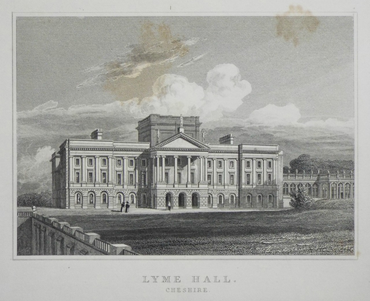 Print - Lyme Hall, Cheshire. - Wallis