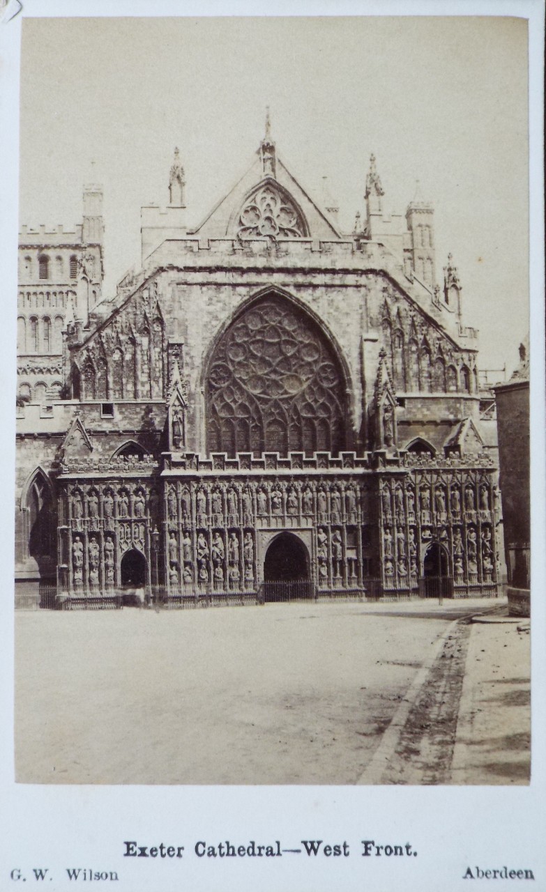 Photograph - Exeter Cathedral - West Front.